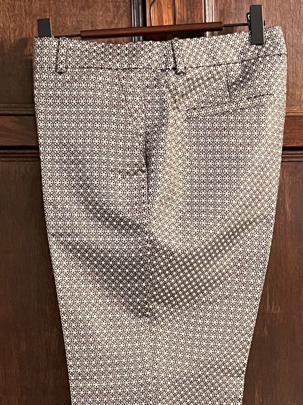 J CREW COLLECTION SILK MEDALLION PRINT PANT